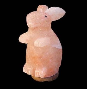 Lampe en sel rose de l'Himalaya en forme d'éléphant, 100% biologique, sculptée à la main, avec lumière LED pour la décoration - Product Image 2