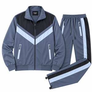 FURAT LEATHERS <b>Mens</b> Tracksuit <b>Jogger</b> Activewear Sweatsuit Outfit Top Bottom Set Sweatpants Midweight <b>Polyester</b>/Cotton - Product Image 4