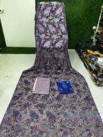 Ensemble Dirac Somalien Maqbal Imprimé en Velours Jacquard 100% Polyester, Robe pour Filles Anti-rétrécissement Taille Moyenne - Vente Chaude