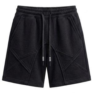 Ensemble sweat à capuche et short pour homme, doublure polaire, coton, imprimé personnalisé, coupe décontractée, style streetwear, ajustement ample, type régulier - Product Image 6