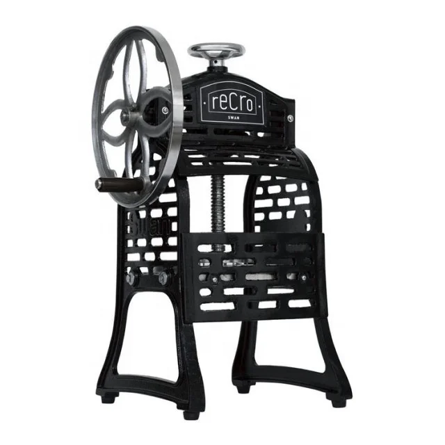 Swan Ice Shaver - Durable Cast Iron for Professional Use