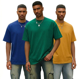 T-shirt en coton tricoté uni pour homme, manches courtes, col rond, confortable, anti-plis, séchage rapide, idéal pour l'été, vente en gros - Product Image 1