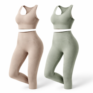 Conjuntos de Ropa de Yoga Ecológicos y Transpirables de Primera Calidad al por Mayor para Mujer - Opciones Personalizadas, Conjunto de 2 Piezas, Fabricante Líder - Product Image 3