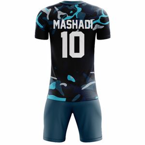 Nouvelle conception, uniforme de football unisexe personnalisé, maillots de football personnalisés, tenue de football, vêtements de sport respirants, imprimés, manches courtes - Product Image 6