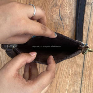 Haute vente de qualité supérieure du Festival véritable peau de vache gravé au Laser fermeture éclair pochette de bracelet en cuir véritable concepteur téléphone étui à billets - Product Image 6
