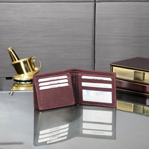 กระเป๋าสตางค์แบบยาว unisex  กระเป๋าใส่เงิน  วัสดุโพลีเอสเตอร์  หนังแท้สีน้ำตาล  ลายเรขาคณิต  แบบเปิด  สามารถปรับแต่งได้ - Product Image 6