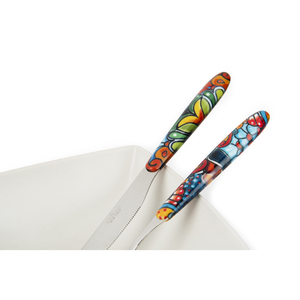 Set di Posate Acapulco Excelsa da 16 Pezzi in Acciaio Inossidabile con Manici Multicolore per Feste - Product Image 1