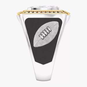 Anillo de Campeonato de la NFL de los Indianapolis Colts, Chapado en Oro de 18K, con Incrustaciones de Diamantes, Diseño de Escudo de Lujo para Hombre - Product Image 2