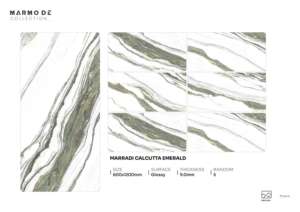 Carreaux de porcelaine brillants haut de gamme de designer, format grand carrelage 600x1200, pour intérieurs résidentiels - Product Image 5