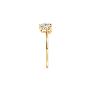 REYES High Quality Heart Cut 1.06Ct Lab Grown Diamond Ring in 14K Solid Gold Engagement Gift Jewelry at Affordable Price - Product Image 4