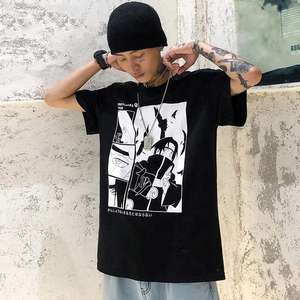 เสื้อยืดลำลองสไตล์ฮิปฮอปลายการ์ตูนอนิเมะ พิมพ์ลายกราฟิก ผ้าฝ้าย 100% แห้งเร็ว ระบายอากาศได้ดี สำหรับผู้ชาย เสื้อยืดตลกๆ ขายส่ง - Product Image 5