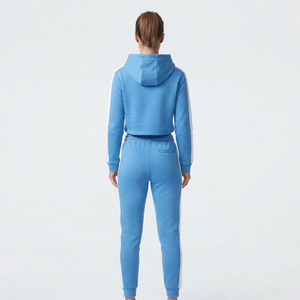Conjunto Deportivo de 2 Piezas para Mujer, con Capucha, de Forro Polar, 100% Algodón, Manga Corta, Corte Regular, Versátil, para Invierno - Product Image 5