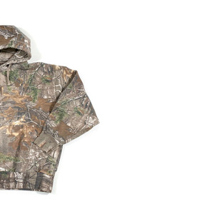 เสื้อฮู้ดดี้ผู้ชายทรงโอเวอร์ไซส์สุดเทรนดี้ ขายส่งลายพราง Real Tree ผ้าฟลีซ สตรีทแวร์ รับผลิตแบบ OEM & ODM แบรนด์ส่วนตัว - Product Image 3