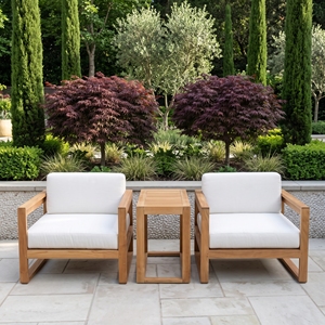 Teak Wood Outdoor Garden Sofa <b>Single</b> Seater Patio <b>Armchair</b> Furniture For Luxury Resort Hotel Villa Commercial Contract Supply - Product Image 1