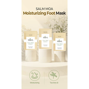 Masque pour les pieds en tissu non tissé SALM MOA Luxury Care Moisture, absorption rapide, essence hydratante, exfoliant, réparateur, soin de la peau sèche, sud - Product Image 2