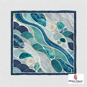 Écharpe carrée légère et douce pour femme, accessoires de mode au design élégant, faible MOQ, fabrication en gros OEM ODM, fournisseur personnalisé - Product Image 4