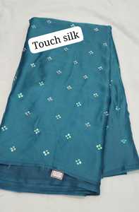Premium Quality Touch Silk <b>Fabric</b> with Smooth Texture and Elegant Glossy Finish for Ethnic Wear, Traditional Wear - Product Image 5