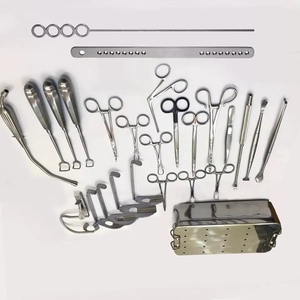 Ensemble d'instruments chirurgicaux manuels en acier inoxydable pour amygdalectomie et adénoïdectomie, 25 pièces, haute qualité, certifié CE par Dentavex - Product Image 3