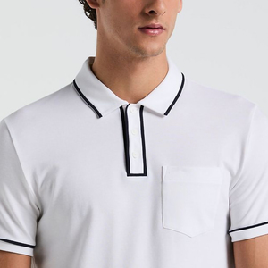 Venta Directa de Fábrica, Camisetas de Algodón Sueltas, Estampado Personalizado, Ropa Urbana, Camisetas Polo de Golf Vintage para Hombre - Product Image 3