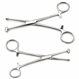 Septum Forceps <b>Clamp</b> Stainless Steel Nose <b>Piercing</b> Pliers Body Jewelry Tool Surgical <b>Piercing</b> Instrument Medical Supplier OEM - Product Image 2