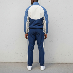 Unisex Solid Windproof Streetwear Tracksuit Set Full <b>Zip</b> <b>Hooded</b> Collar Sporty Jogging Suit Side Pockets 100% Polyester Winter - Product Image 2