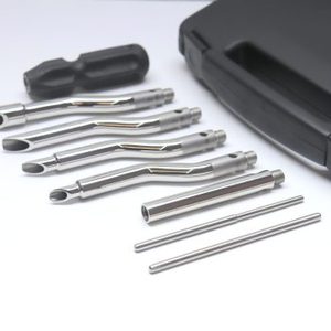 Extracteur de dents de loup Burgess en acier inoxydable, ensemble de 9 pièces avec boîte en plastique noir - Product Image 3