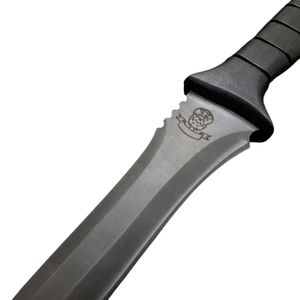 Cuchillo de Caza de Acero de Damasco con Hoja de Punta Caída, Mango de Acero al Carbono, Táctico, para Supervivencia al Aire Libre, Hoja Fija, Funda, DIY, OEM - Product Image 2