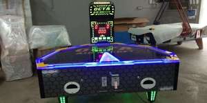 Machine de jeu d'arcade de hockey sur air HGR de qualité supérieure, pour 2 joueurs, enfants et adultes, table de divertissement avec système de récompense - Product Image 4