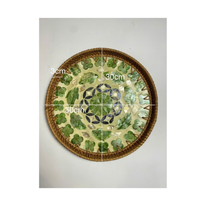 Natural Woven Rattan Tray Product For Multi Purpose Use - Product Image 1