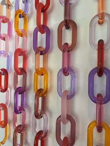 Adornos de Pared de Cadena Acrílica Modernos Personalizados, Hechos a Mano, Decoración Colgante de Resina Moderna para el Hogar, Listos para el Festival Diwali - Product Image 3