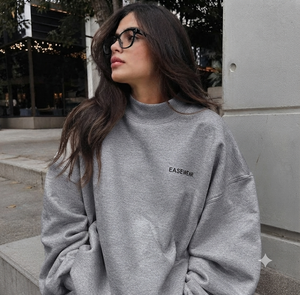 เสื้อไหมพรมคอเต่าทรงหลวมสำหรับผู้หญิง ผ้าริบหนา ทรงไหล่ตก สไตล์ลำลอง แฟชั่นทันสมัย จากโรงงาน - Product Image 1