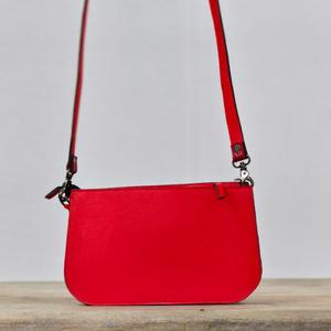 Bolso de Hombro Bohemio de Cuero Genuino con Grabado Floral, Correa Única, Cierre de Cremallera, para Uso Diario en Todas las Estaciones - Product Image 3