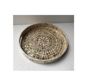 Bandeja de Nácar Real Blanca para Servir y Almacenar, Ideal para Buffets, Fiestas y Uso Diario - Product Image 5