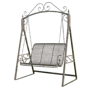 Premium <b>Metal</b> Swing Chair with Decorative Design for Luxury <b>Garden</b> Patio Resort Hotel and Villa Furniture - Product Image 4