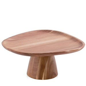 แท่นเสิร์ฟชีสเค้กไม้รักษ์โลก ไม่ติดกระทะ ปลอดสารพิษ ผลิตด้วยมือ ผิวสัมผัสธรรมชาติ ใช้กับเครื่องล้างจานได้ - Product Image 1