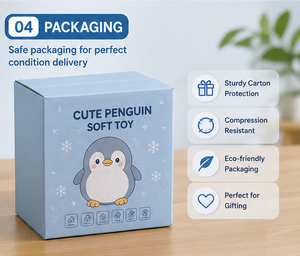 Peluche de Pingüino, Adorable Peluche de Pingüino Ártico, Peluche Kawaii, Suave y Acogedor, Juguete de Regalo para Niños y Bebés - Product Image 5