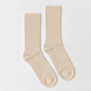 Red Knee High Socks Knitted Solid Color Regular Style Ribbed Cuff Calf Sports Socks - Product Image 2