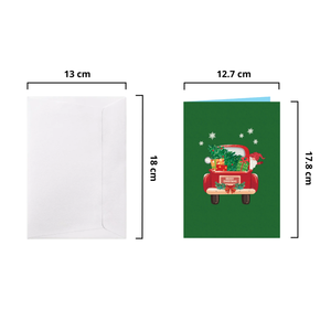 Tarjeta Navideña 3D Pop-up de Santa Claus con Sobre, Colección Árbol de Navidad, Nuevo Diseño, Tarjeta Hecha a Mano - Product Image 2