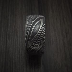 Anillos de Acero de Damasco de Alta Calidad para Hombre, Modelo Nuevo 2023, Venta Caliente, Anillos Religiosos Islámicos al por Mayor - Product Image 4