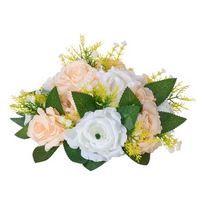 10 Pezzi Composizione Floreale Artificiale a Sfera di Rose Diametro 9,5 Pollici per Centrotavola e Decorazioni Matrimoniali - Product Image 6