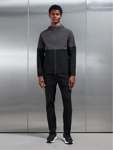 Ensemble survêtement coupe-vent color block, veste et pantalon imperméables, séchage rapide, vêtements de sport d'extérieur en nylon pour homme - Product Image 1