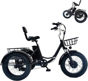 Venta 2025: Triciclo Eléctrico con Neumáticos Anchos Cad-dy P/roS T-rikeS 500-W 48/V, Bicicleta Híbrida, Entrega Rápida - Product Image 2