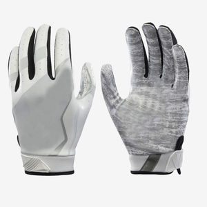 Custom American Football Gloves Wholesale Premium Quality <b>Sticky</b> Palm Polyester Printed Back Hand Non Slip Waterproof Breathable - Product Image 3