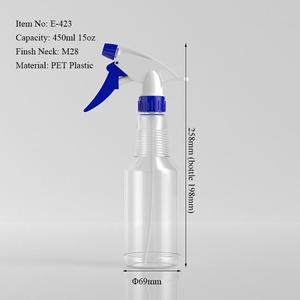 Silk Screen Printing Custom 450ml 15oz Customized Color PET Plastic Trigger <b>Mist</b> <b>Spray</b> <b>Bottle</b> Pump Sprayer for Personal Care - Product Image 3