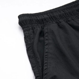 Pantalon de jogging en coton pour hommes, taille haute, multi-poches, avec cordon de serrage, coupe droite oversize, couleur foncée, style tendance, vente en gros - Product Image 5