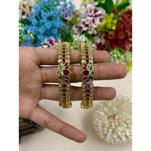 Fashion Beaded Bracelets-Anjali Premium Heritage Indian Ethnic Bangles - Product Image 3
