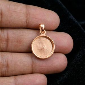 925 Sterling Silver Round Blank Pendant Setting 10mm DIY Breastmilk Keepsake Resin <b>Ashes</b> Memorial Charm Jewelry Making Bezel - Product Image 4