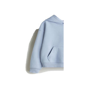 Sudadera con Capucha para Mujer, Invierno, Spandex/Algodón/Fibra de Bambú, Forro Polar Ecológico, Transpirable, Resistente al Viento, Bordada, Oversize, Lisa en la Parte Delantera - Product Image 6