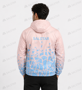 Custom Sublimation Windbreaker <b>Jacket</b> <b>Men</b> Lightweight Hooded Sports <b>Jacket</b> Waterproof Outdoor <b>Running</b> <b>Jacket</b> Manufacturer - Product Image 2
