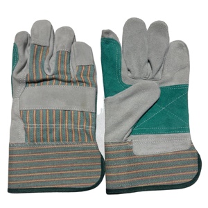 Wholesale Protection Construction Industry Rigger Safety Work Leather <b>Gloves</b> Material Cow Split Leather Working <b>Gloves</b> - Product Image 1